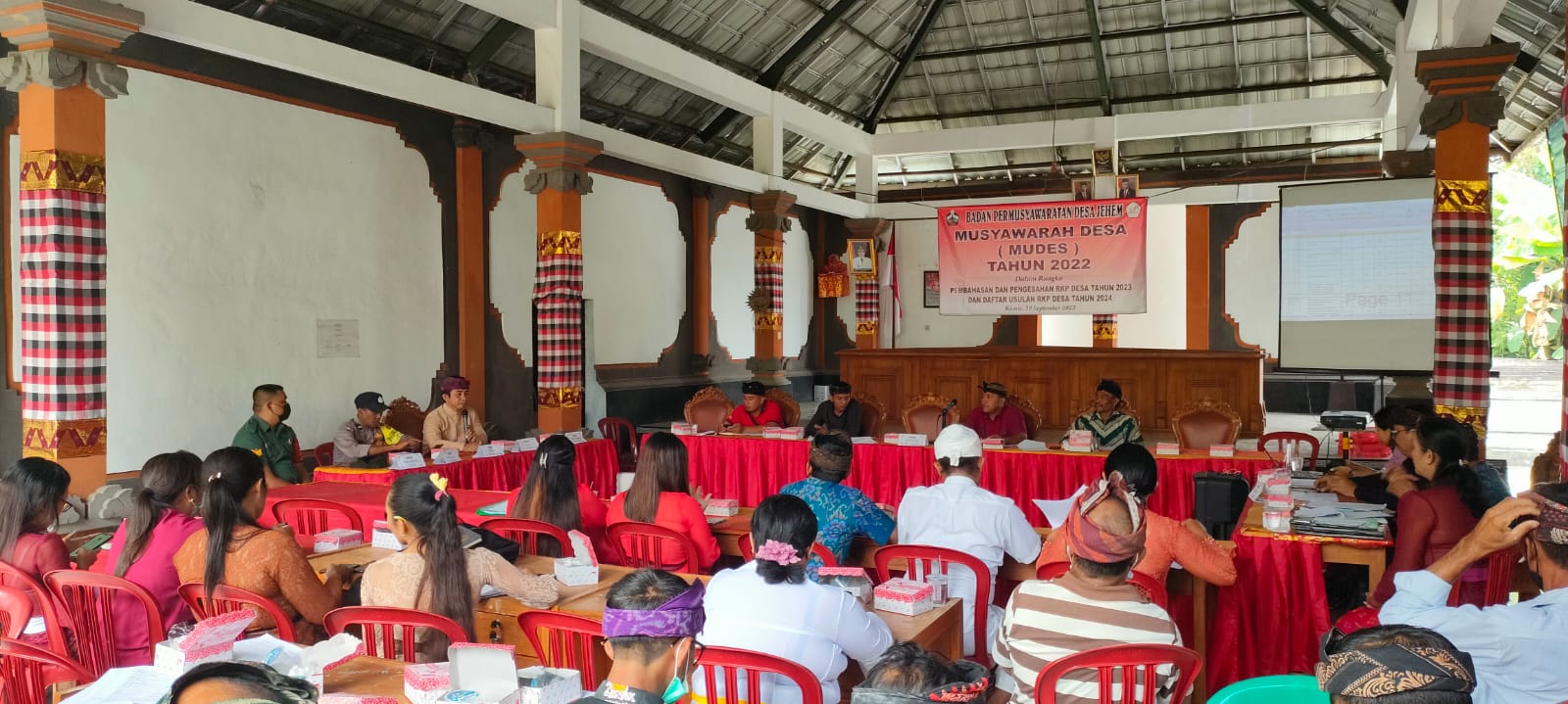 Musyawarah Desa Tahun 2022 dalam Rangka Pembahasan dan Pengesahan RKP Th.2023 